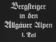 Bergsteiger in den Allgäuer Alpen – I. Teil