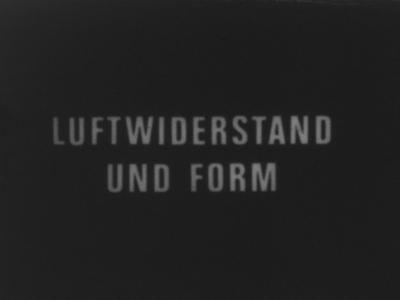 Luftwiderstand und Form