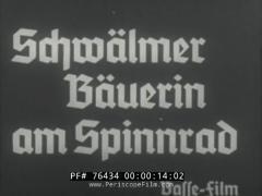 Schwälmer Bäuerin am Spinnrad