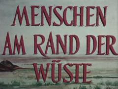 Menschen am Rand der Wüste