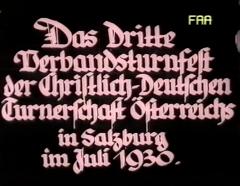 Das Dritte Verbandsturnfest der Christlich-Deutschen Turnerschaft Österreichs in Salzburg im Juli 1930