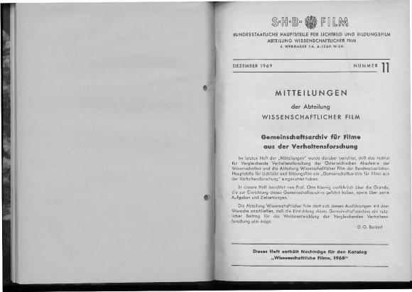 Gemeinschaftsarchiv für Filme aus der Verhaltensforschung